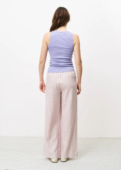 Nephelie Trousers Orange/Lilac Stripes