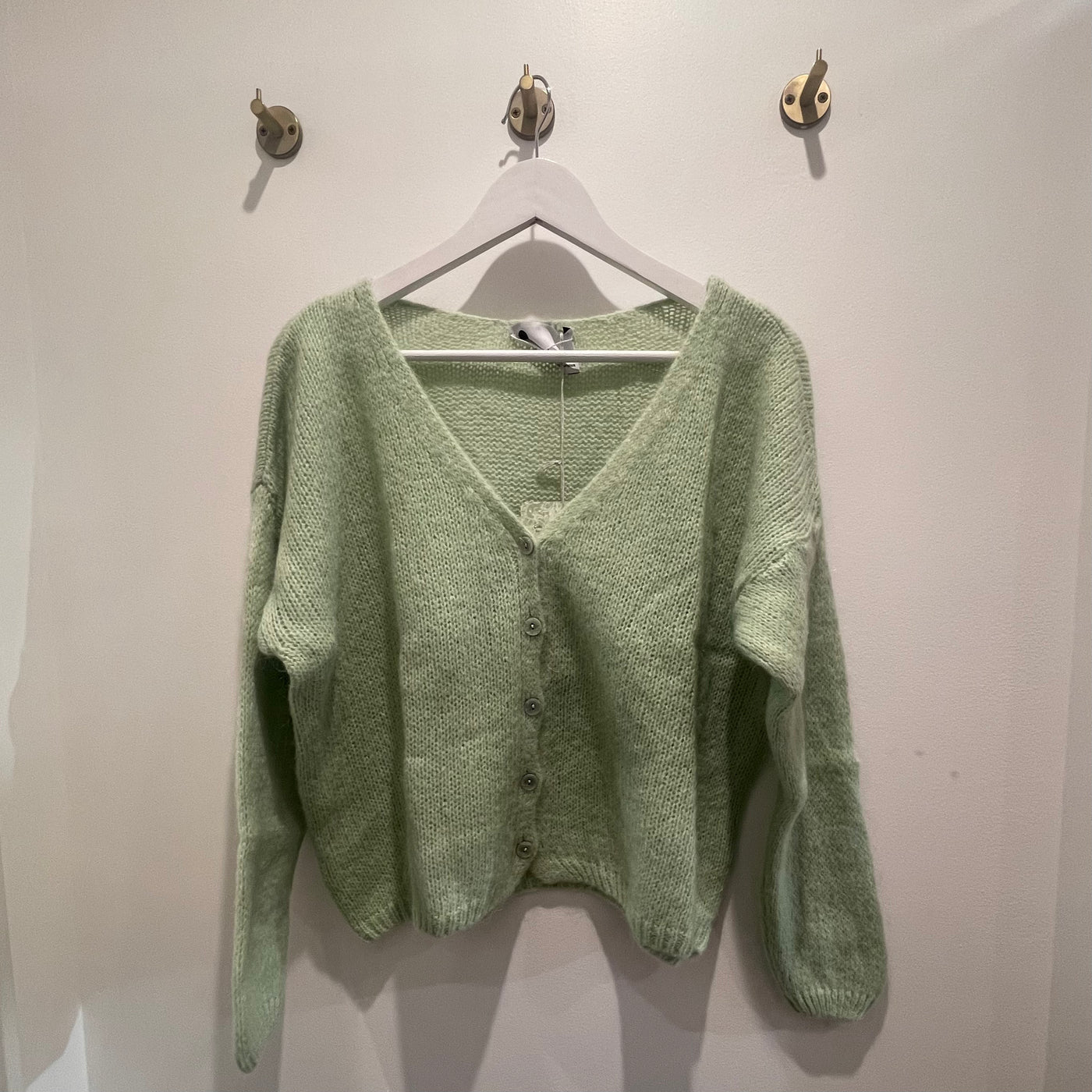 Mohair Cardigan - Light Green