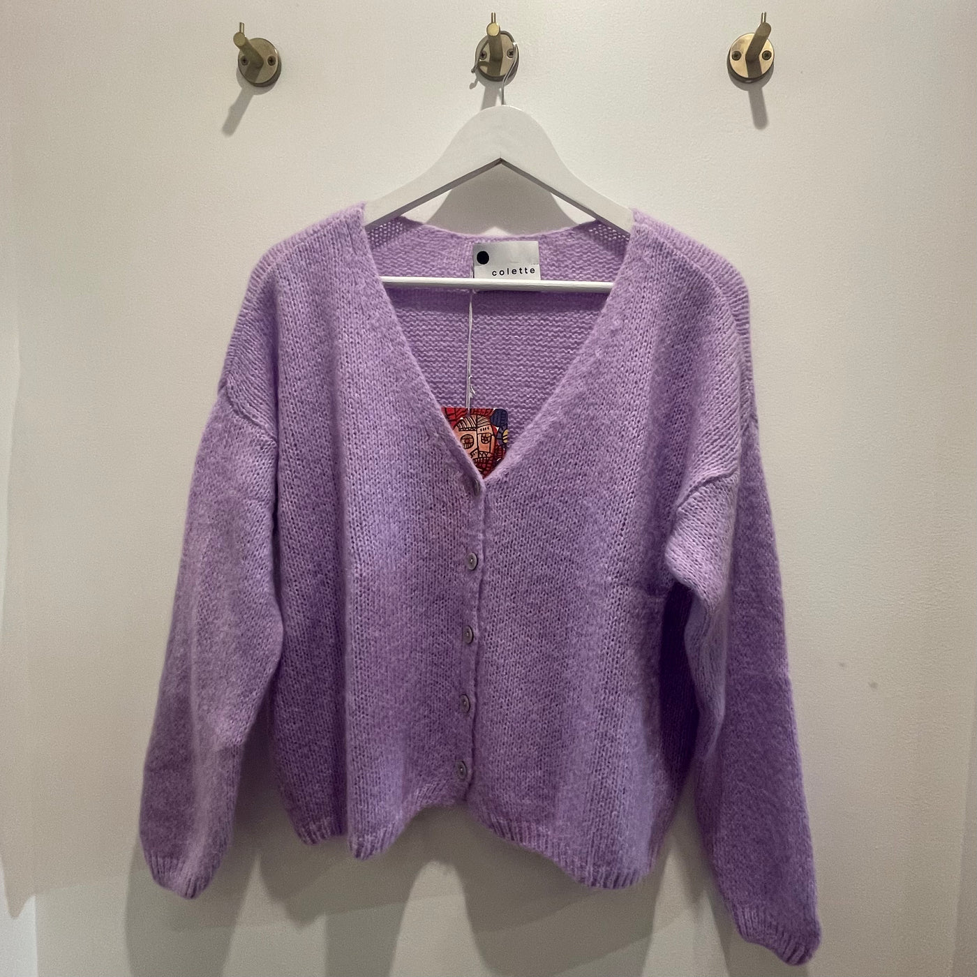 Mohair Cardigan - Lilac