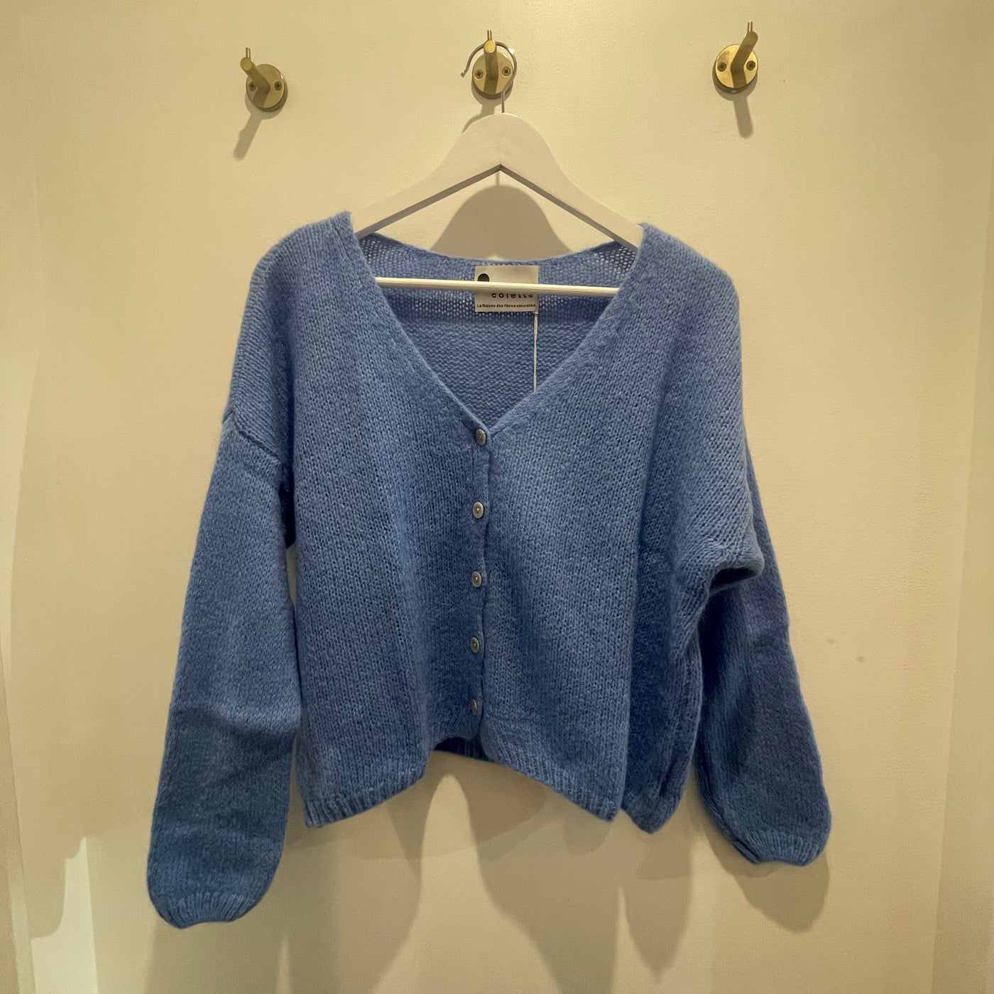 Mohair Cardigan - Sky Blue