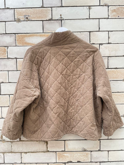 Camel Quilted Jacket