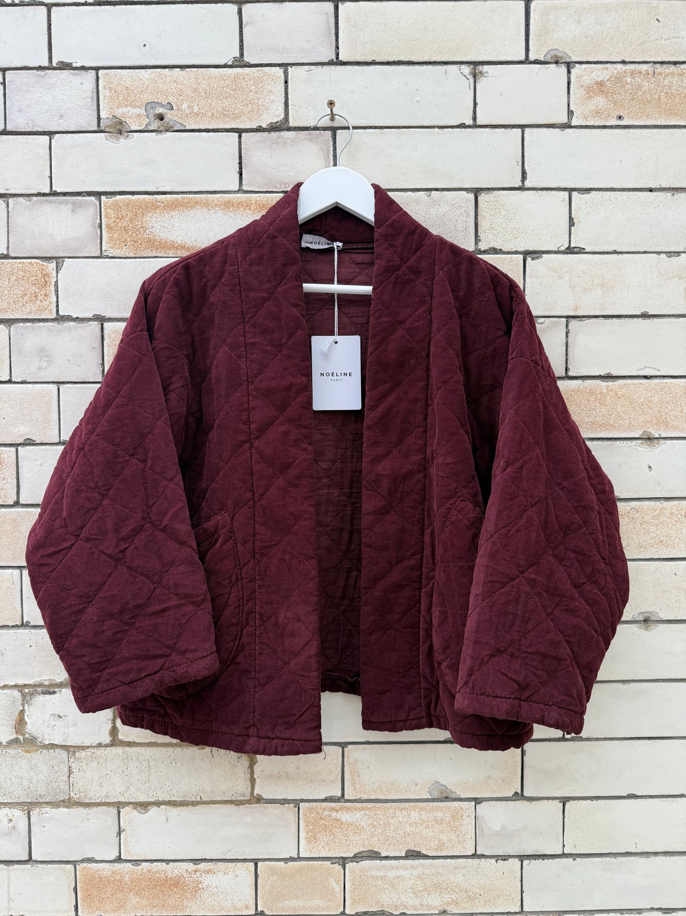 Burgundy Quilted Jacket