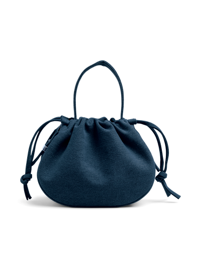 PcBalloon Bag Dark Blue Denim Silver