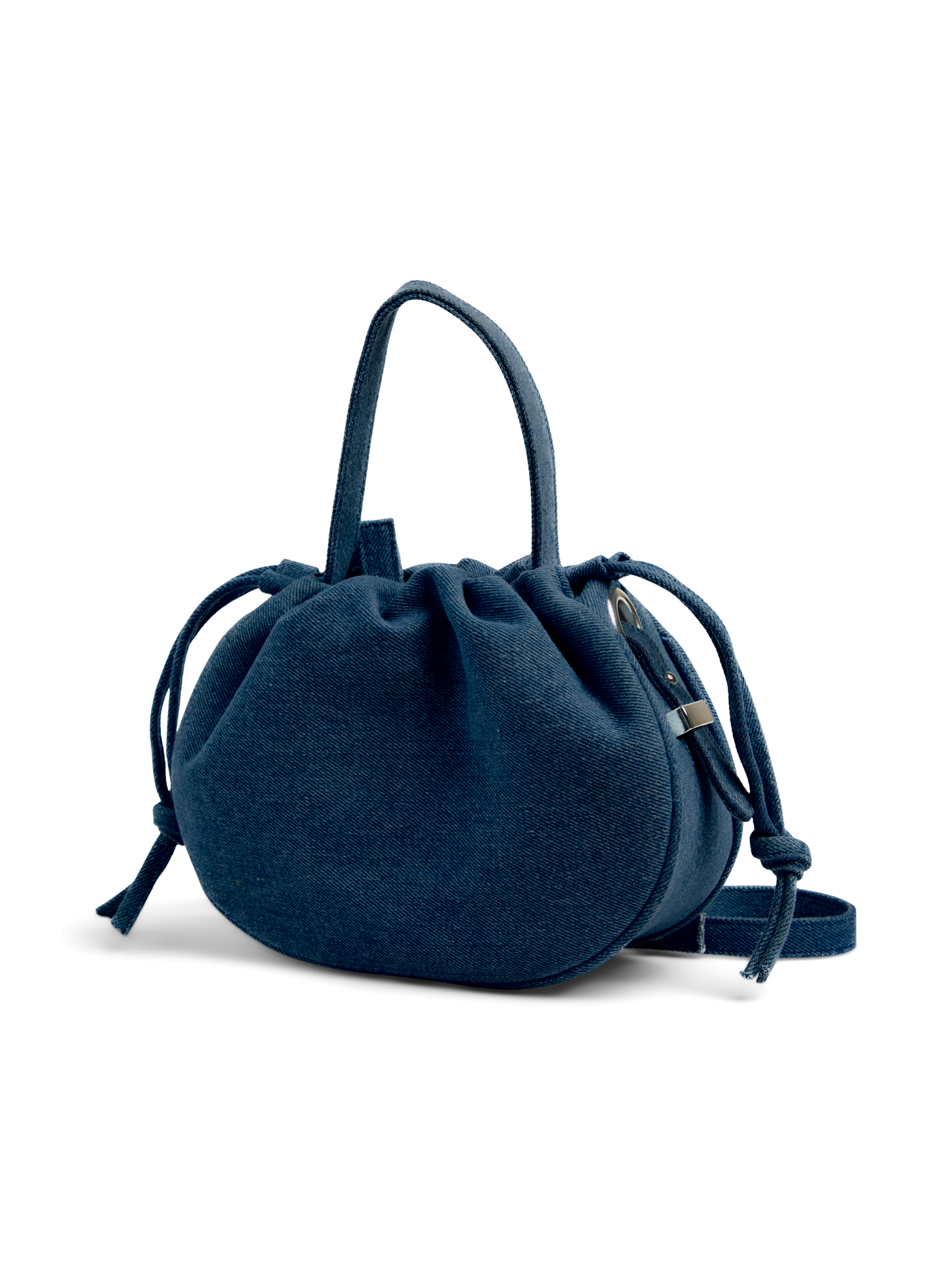 PcBalloon Bag Dark Blue Denim Silver