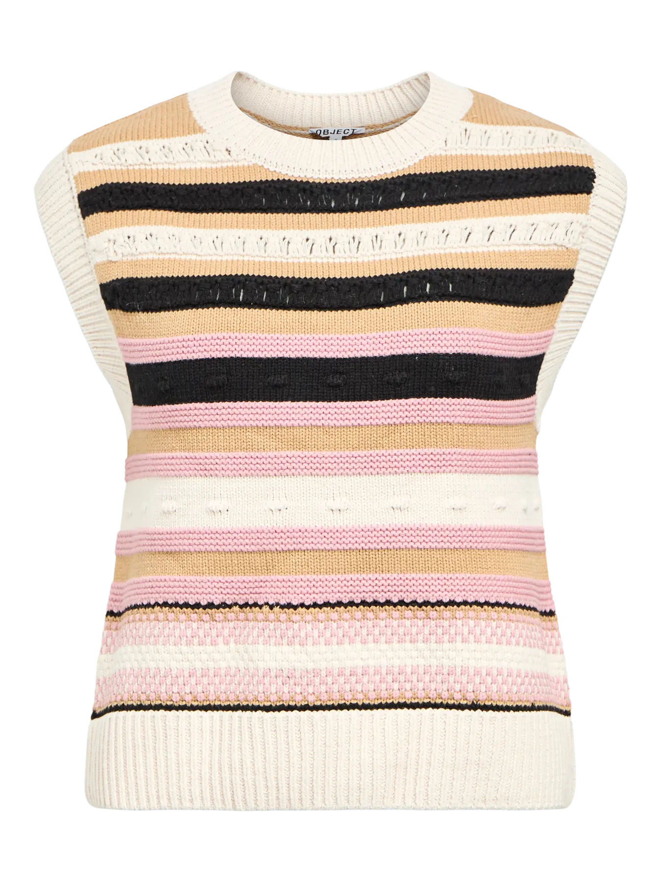 ObjArja Knit Vest Stripes