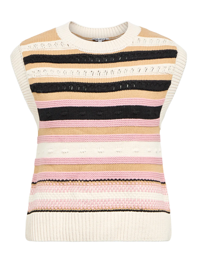 ObjArja Knit Vest Stripes