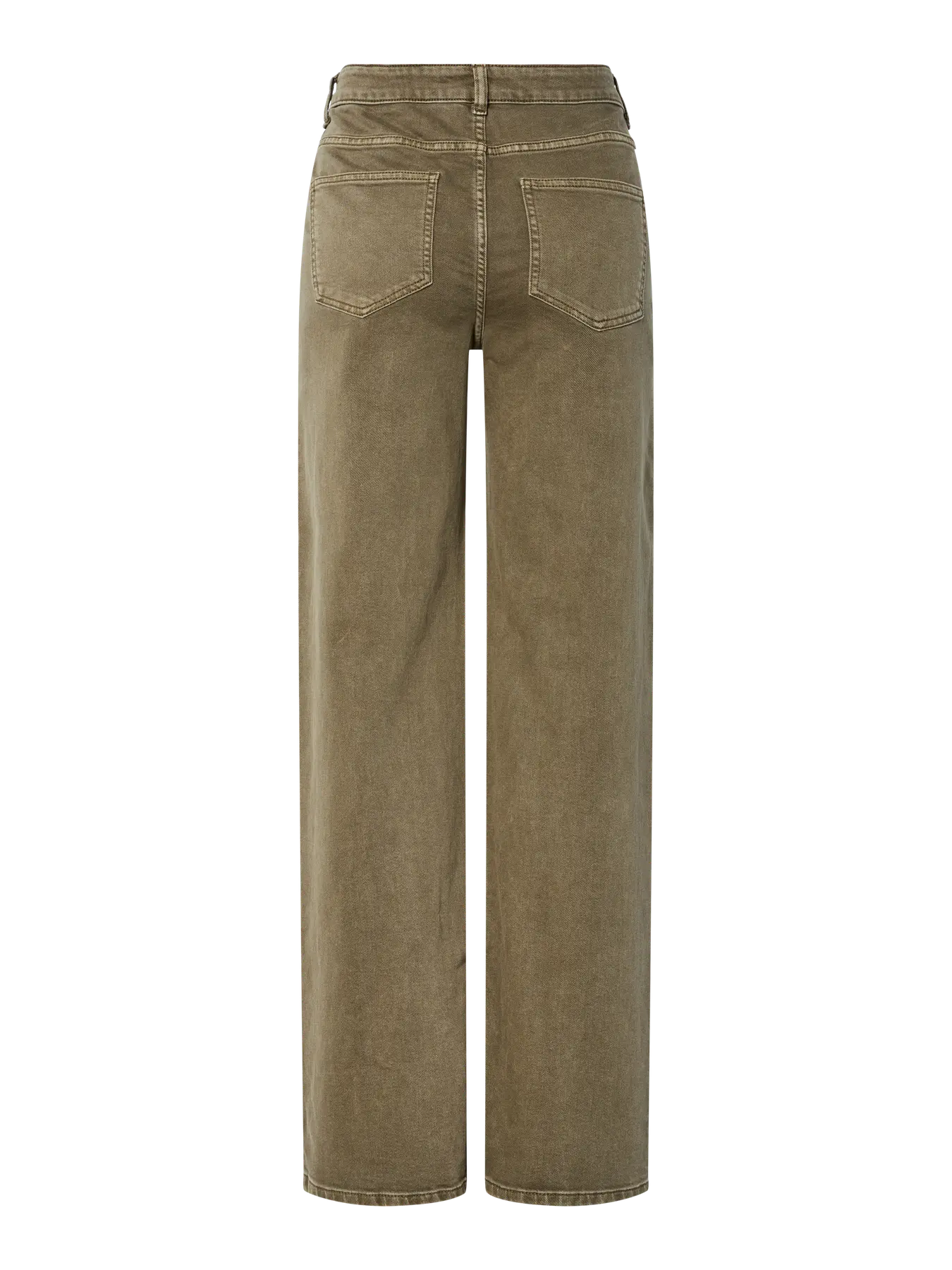 PcSilke Wide Coloured Jeans Olive