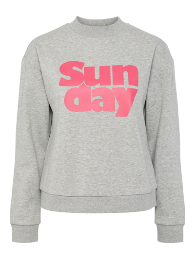 PcPyra Sweatshirt Grey Sunday Print