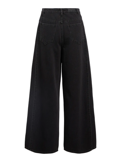 ObjMoji Zarafine Wide Jeans Black