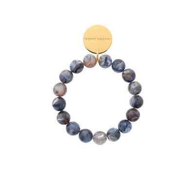 Mini Beads Flex Bracelet Blue Jeans Marble