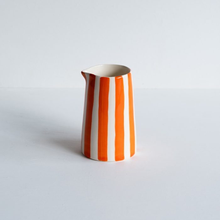 Tangerine Stripe Creamer