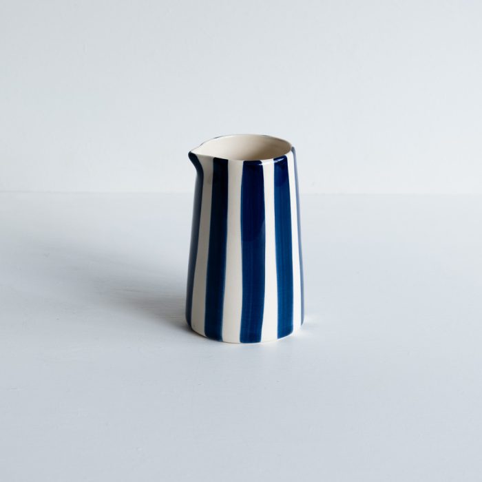 Blue Stripe Creamer