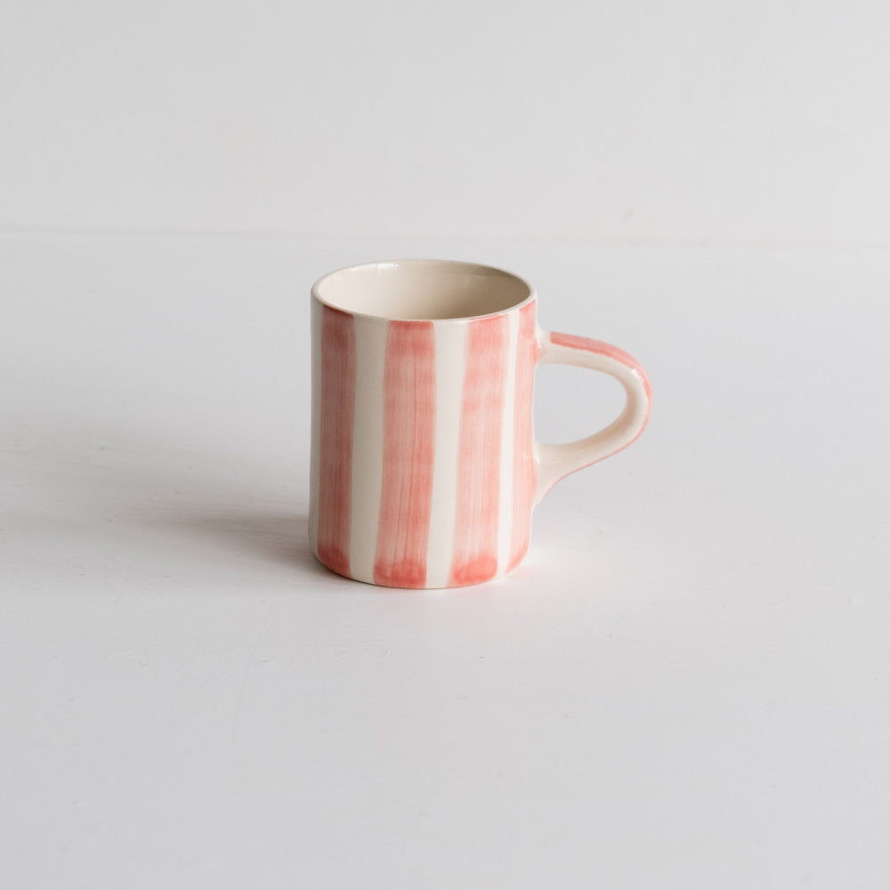 Espresso Mug Stripes Rose