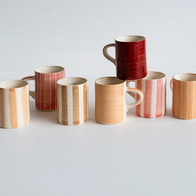 Espresso Mug Stripes Rose