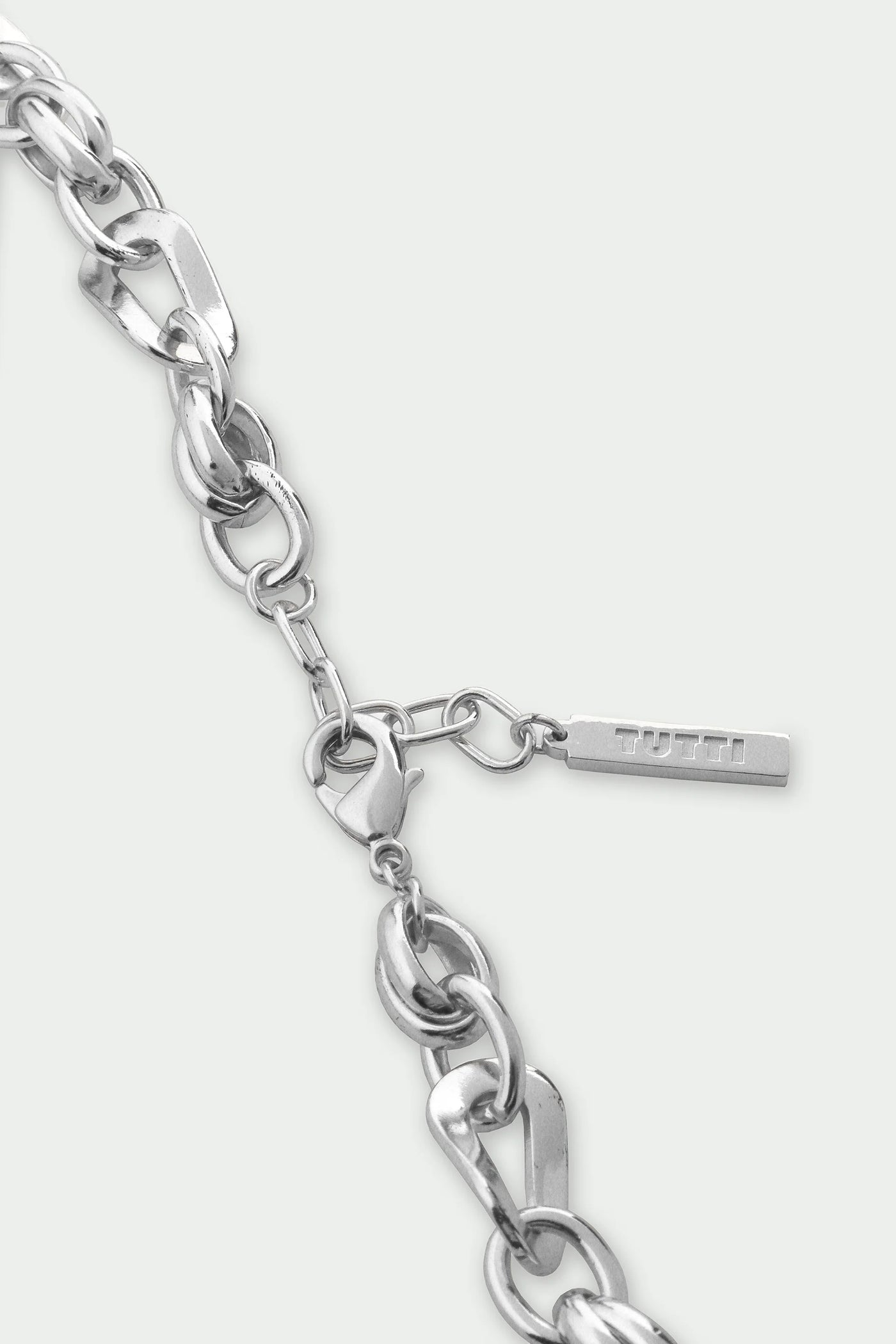 Tutti Wave Chain Necklace Silver