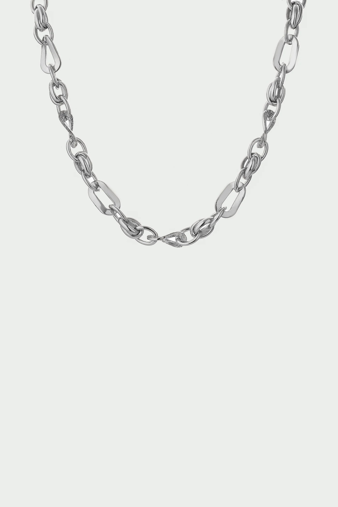 Tutti Wave Chain Necklace Silver