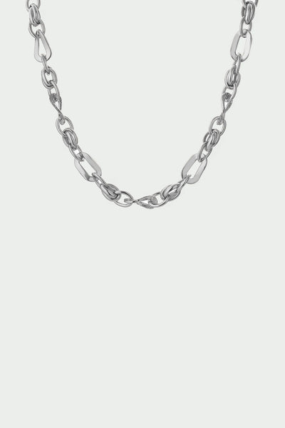 Tutti Wave Chain Necklace Silver