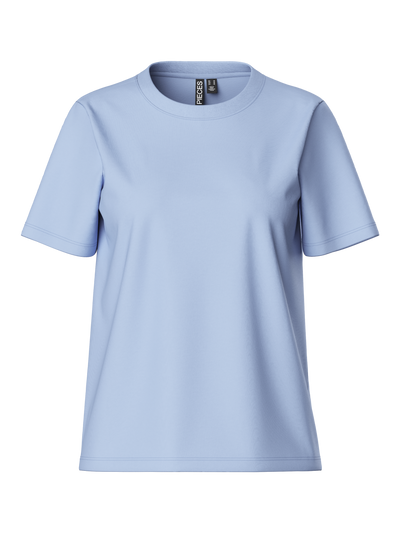 PcRia SS Solid Tee Cashmere Blue