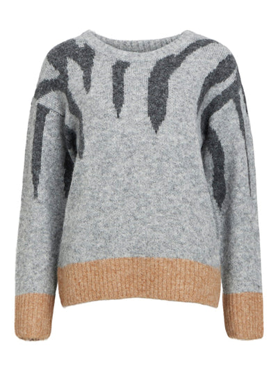 ObjRabu Knit Light Grey