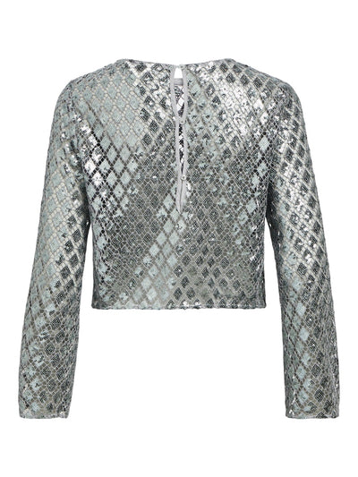 ObjGitte Top Silver Sequins