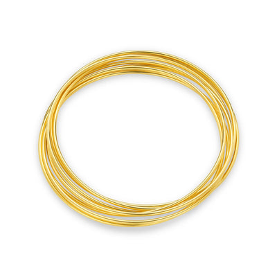 Fine Multi Interlocking Bangles Gold