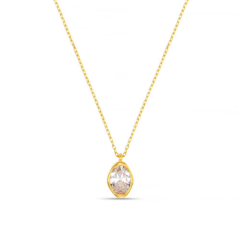 Organic Crystal Charm Necklace