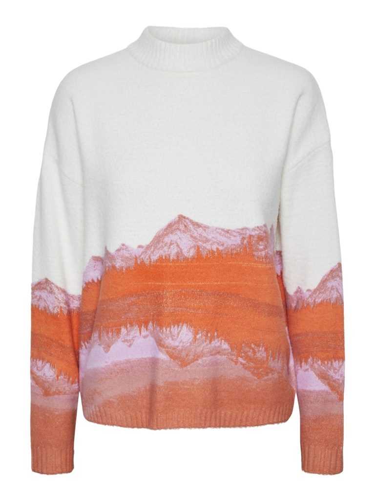 PcNebraska High Neck Knit Orange