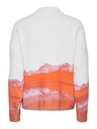 PcNebraska High Neck Knit Orange