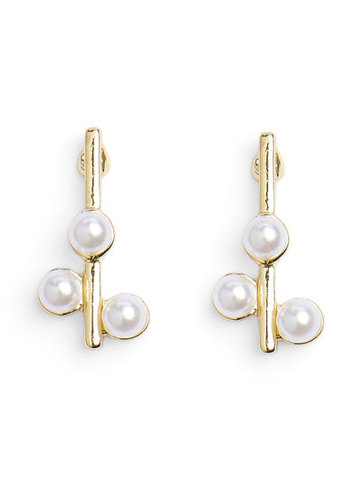 FpRie Earrings Gold/Pearl 1