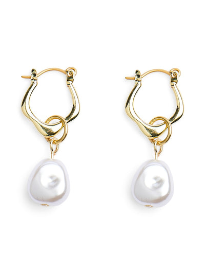 FpRie Earrings Gold/Pearl 2