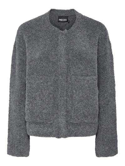 PcOri Knit Jacket Dark Grey