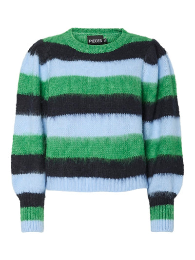 PcFicca Knit Fern Green Stripes