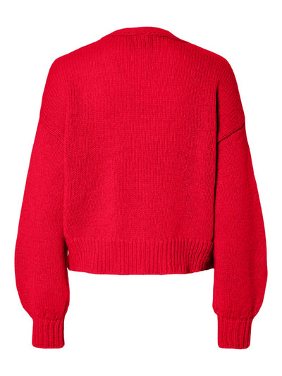 PcFatima Cardigan High Risk Red