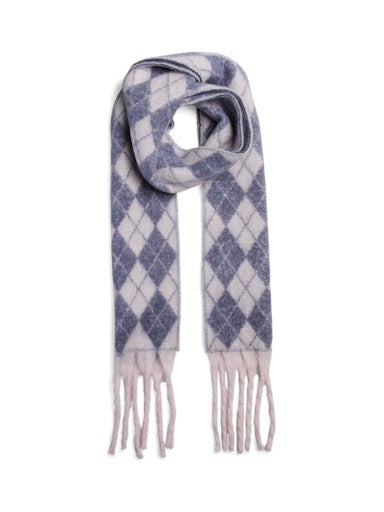 PcMaria Long Scarf Pink-A-Boo Check