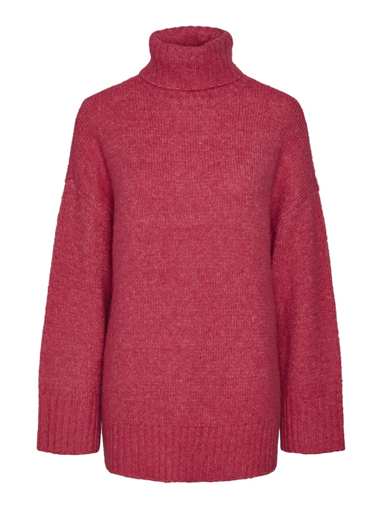 PcNancy Roll Neck Knit Beetroot Purple