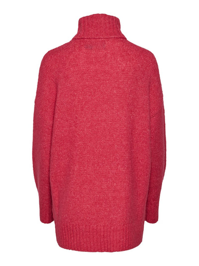 PcNancy Roll Neck Knit Beetroot Purple