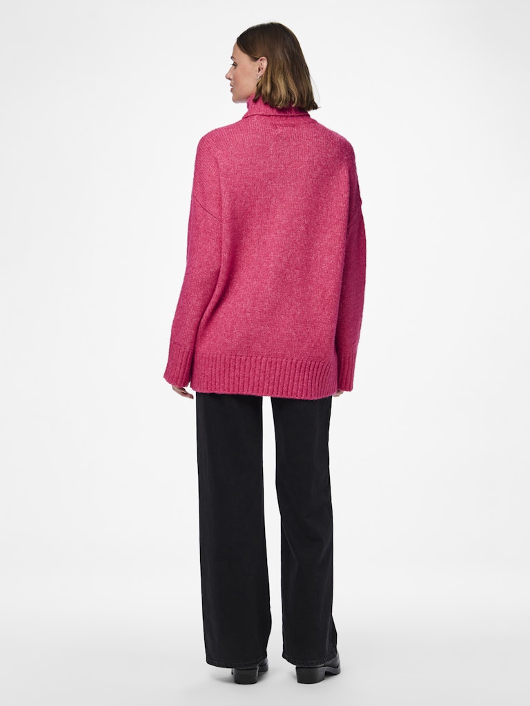 PcNancy Roll Neck Knit Beetroot Purple