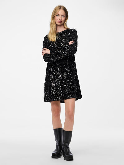 PcKam Black Sequin Dress