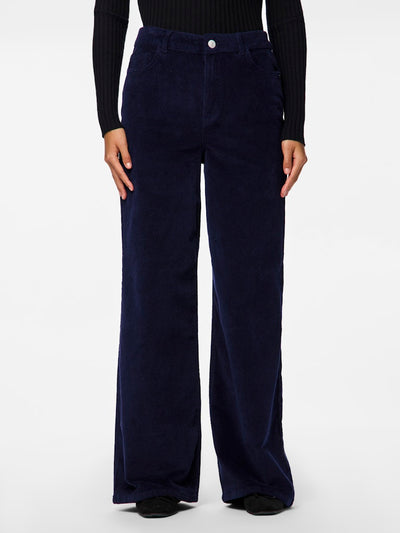 PcRillo Corduroy Trousers Blue