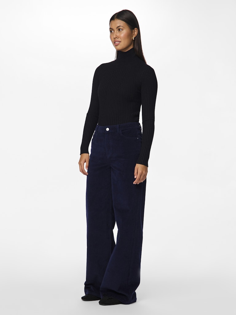 PcRillo Corduroy Trousers Blue