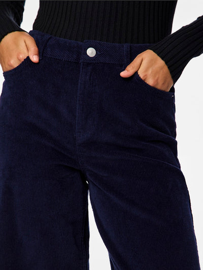 PcRillo Corduroy Trousers Blue