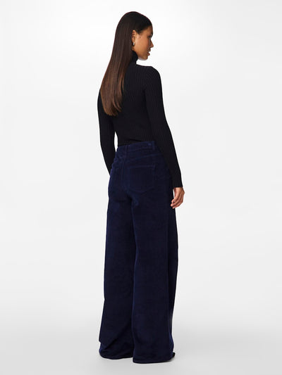 PcRillo Corduroy Trousers Blue