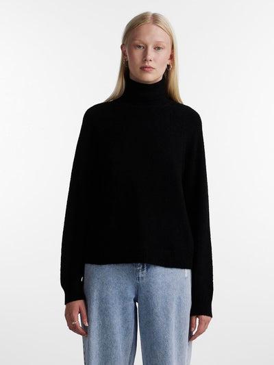 PcJuliana Rollneck Knit Black