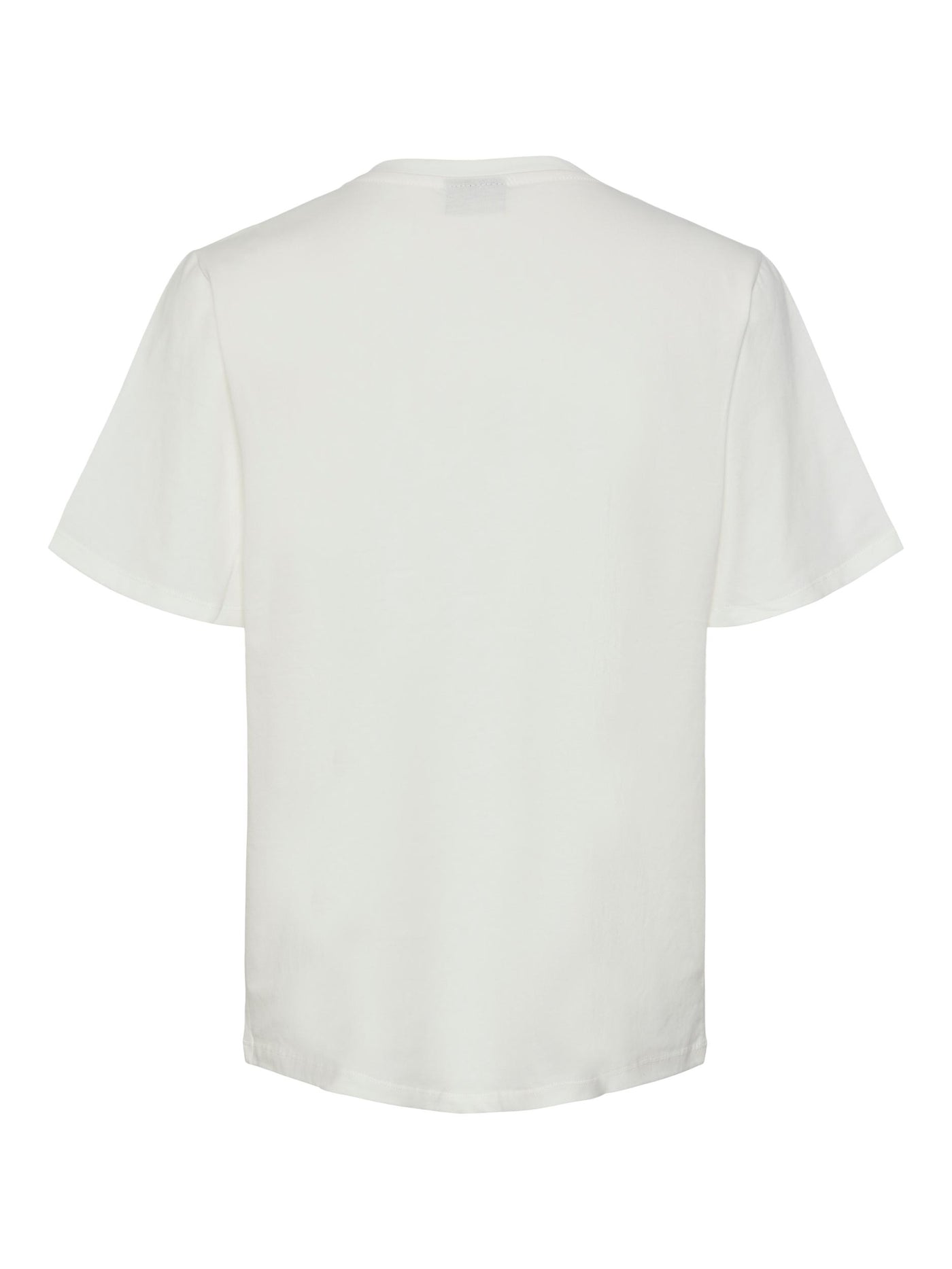 White cotton embroidered t-shirt