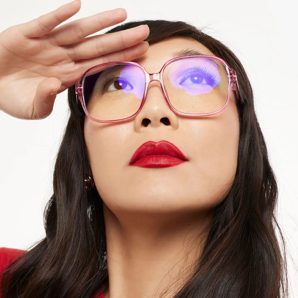 Pascal Blue Light Glasses Glossy Blush