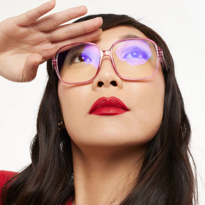 Pascal Blue Light Glasses Glossy Blush