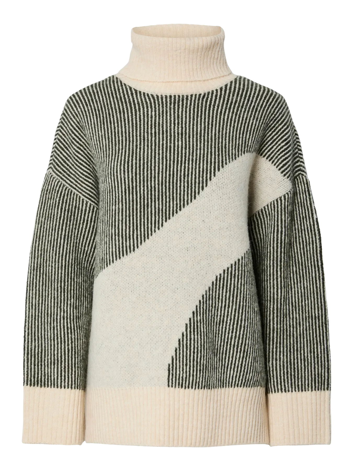 PcLinna Roll Neck Knit Darkest Spruce