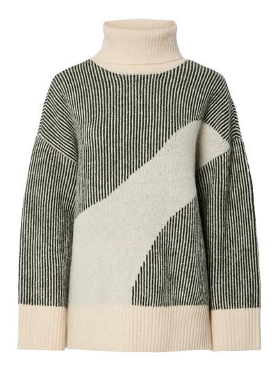 PcLinna Roll Neck Knit Darkest Spruce