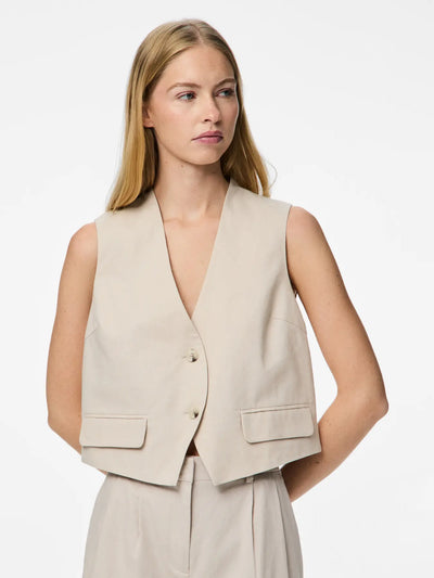 PcTiki Waist Coat Silver Gray