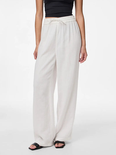 PcSastina Trousers Cloud Dancer